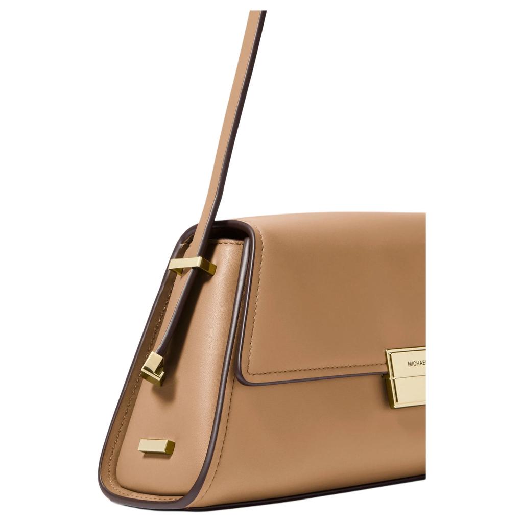 Michael Kors MK Ludlow Gold Metal Hardware Leather Tote Shoulder Bag Medium Women bags Brown 30F4GLNL2L-HUSK