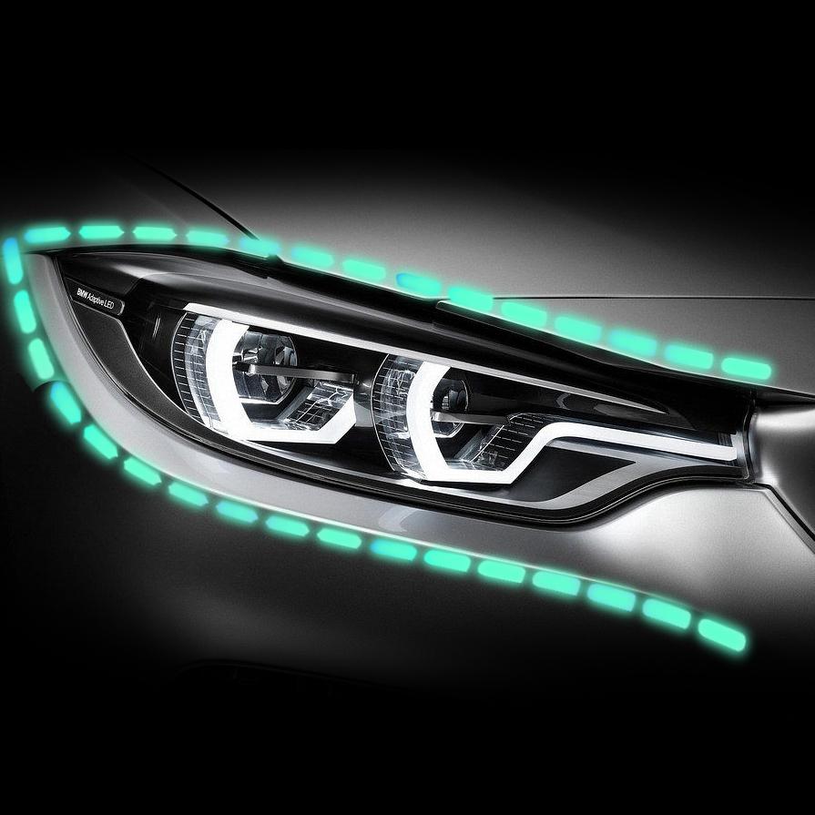 1/5 шт. DIY автомобиль мотоцикл светоотражающие декоративные наклейки