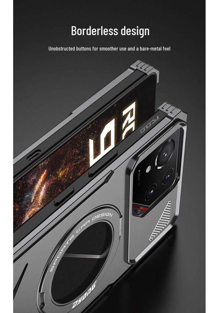 Металлическая подставка и чехол для телефона с теплоотводом для ASUS ROG 9 Pro, дизайн в стиле Lamborghini, для трансграничного использования