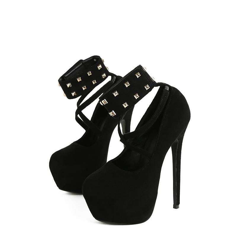 Сексуальные босоножки на платформе женские туфли Willow Studs на шпильке 16 см на высоком каблуке для ночного клуба Pole Dance Single Shoes