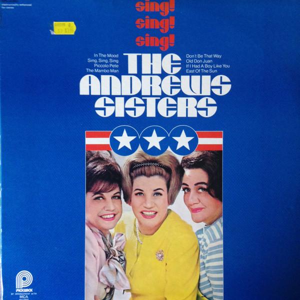 Виниловая пластинка ANDREWS SISTERS - Sing, Sing, Sing SPC3382 Pickwick/33 Rec 1974 UK Jazz Б/у