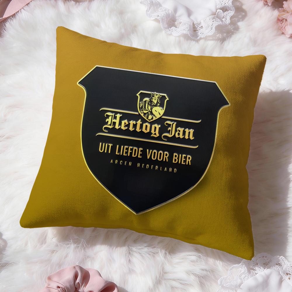 H-HERTOG JANS Наволочка Премиум Комфорт Двусторонняя Подушка - Дизайн Два в Одном для Любой Комнаты и Салона Автомобиля