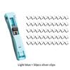 Transparent Clip Pusher Paper Binder Clip Install Disassemble Tool for Staff Test Paper Fixing Clip Stapler Office Accessories