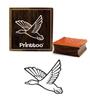 Printtoo Flying Duck Pattern Craft Textile Square Wooden Rubber Stamp Scrap-booking-2 x 2