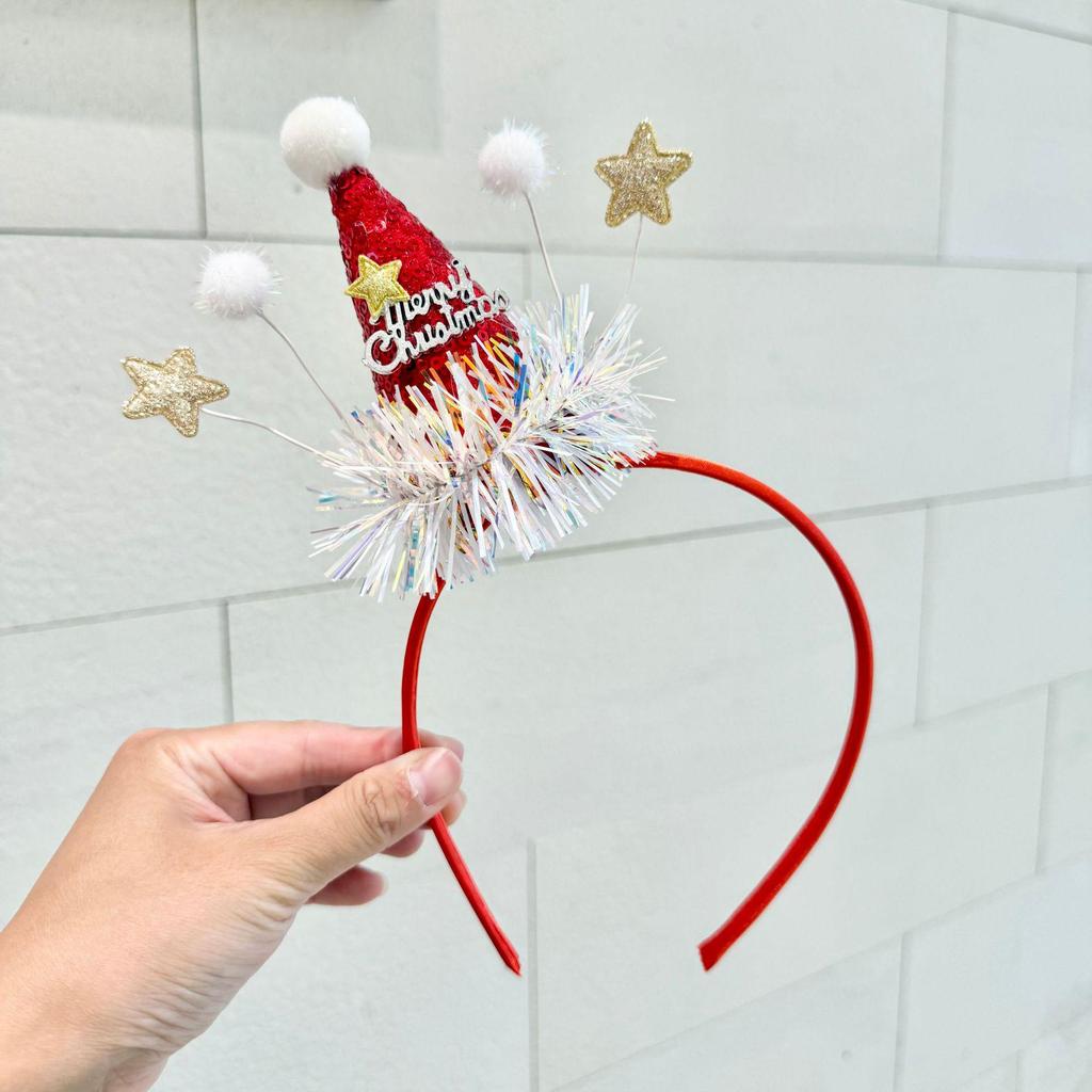 Милый Рождественский Ободок с Рогами и Бантом - Праздничный Сказочный Аксессуар для Волос