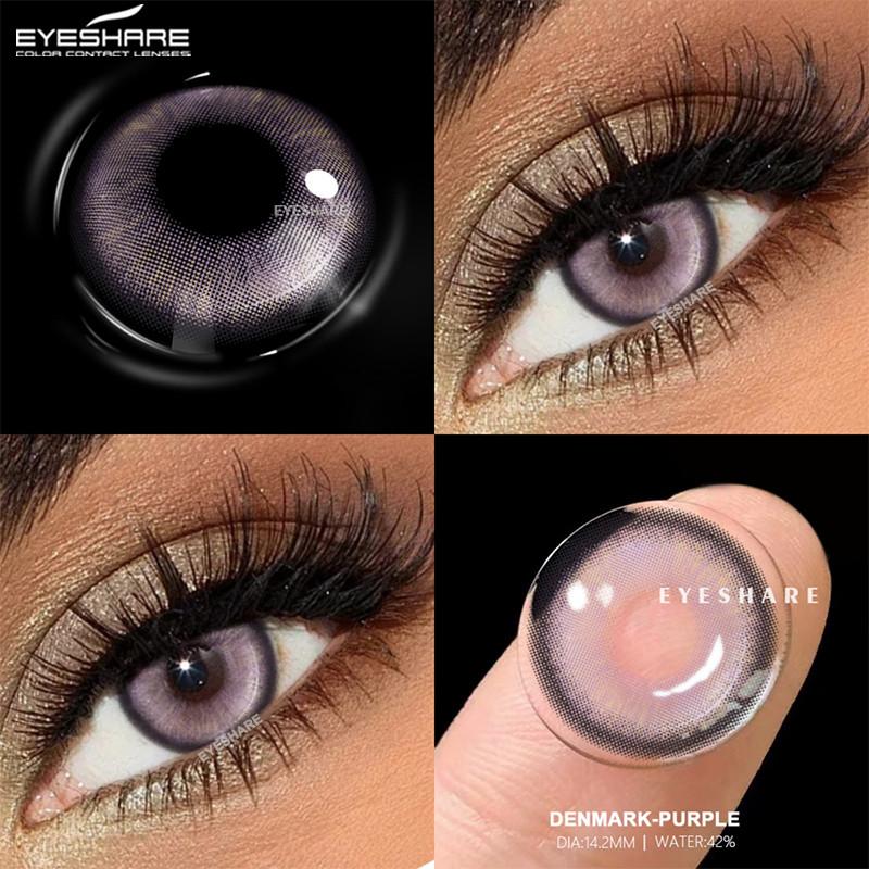 Eyeshare 1 Day Daily Lenses 5Pair Color Contact Lenses for Eyes 42% High Water Eye Contacts Disposable