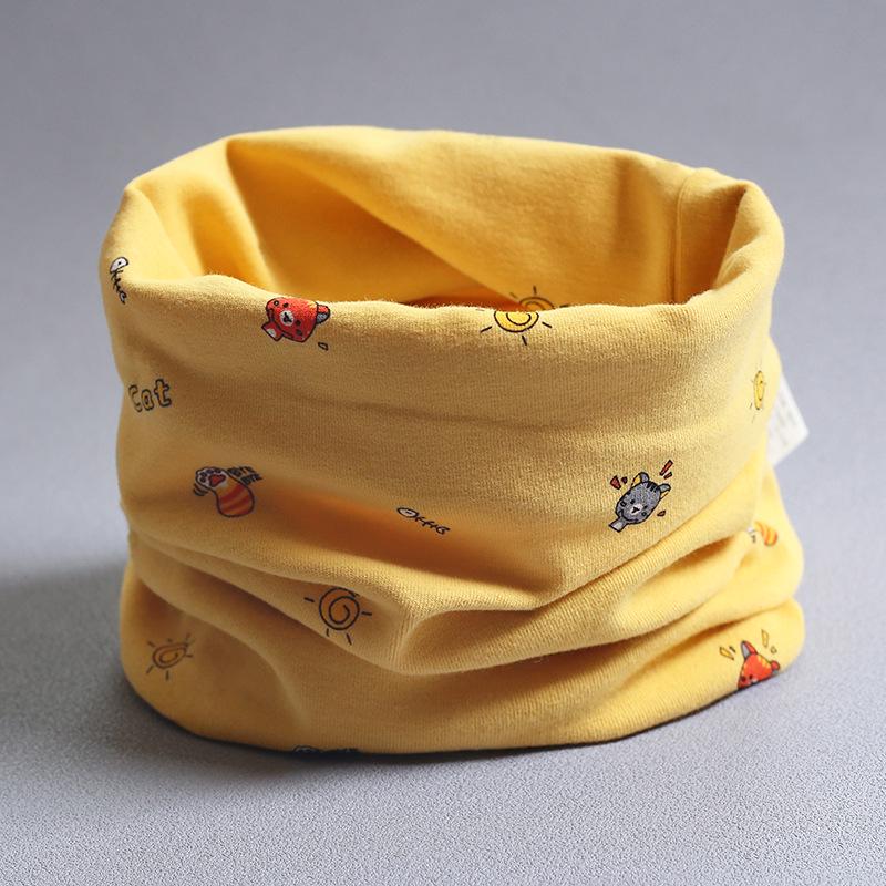 Class A Pure Cotton Baby Snood: Kids' Autumn/Winter Neck Warmer, Windproof Pullover Scarf for Boys & Girls.
