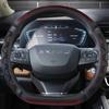 Углеродное волокно + кожа D-образный чехол на руль автомобиля для Chery Exeed VX 2022 LX-2022 TXL-2022 Автоаксессуары