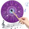 6 Inch 11 Notes Handpan Drum with Drum Bag Music Book Drum Mallets Finger Picks Percussion Instruments Sound Healing Instruments