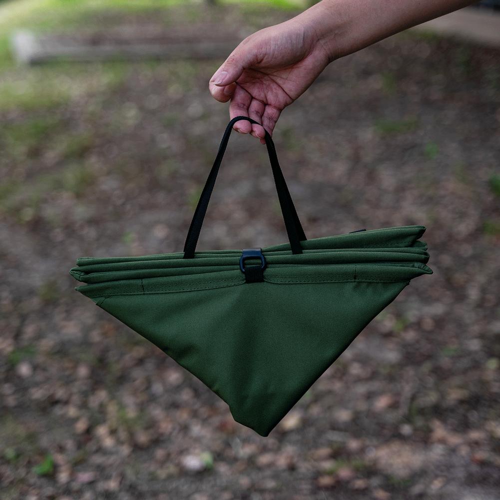 Foldable Dirty Clothes Basket with Handle Portable Lawn & Leaf Waste Bag Large Capacity Foldable Trash Can for BBQ Picnic Hiking