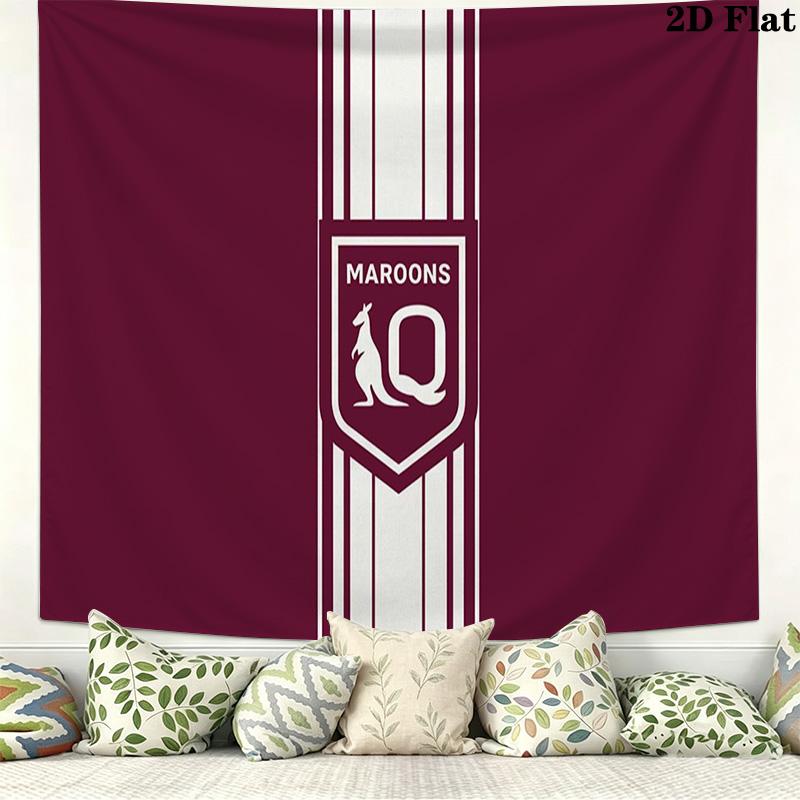 Maroons Wall Tapestry Aesthetic Wall Hanging Printed Fabric Blanket Decorative Tapestries for Bedroom Living Room Home Decor