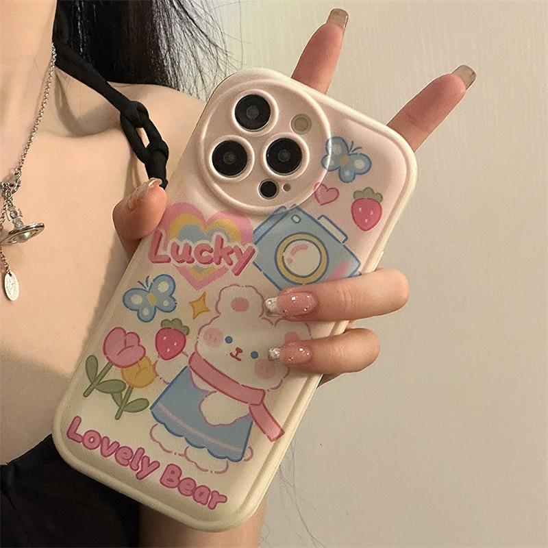 Силиконовый чехол Zhitai Apple 15 Pro Max Cartoon с воздушной подушкой для iPhone 11, 12, 13