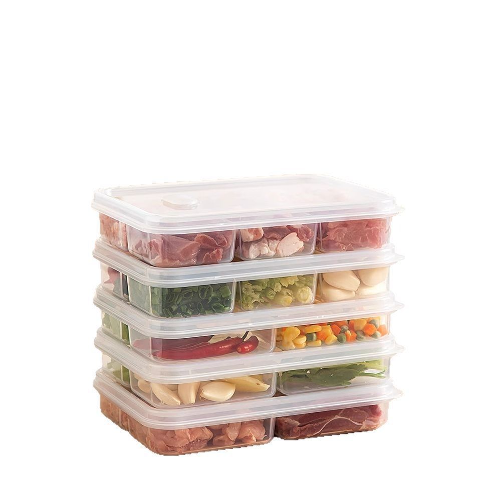 Transparent Refrigerator Storage Box Fresh Preservation Fridge Storage Bin Fruits Vegetables Meat
