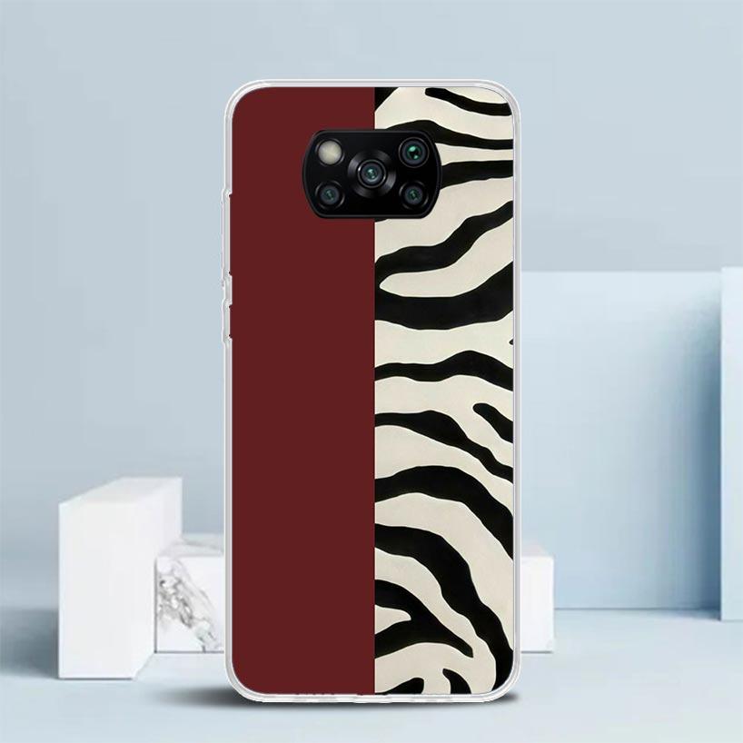 Чехол для телефона с леопардовым принтом для Xiaomi Poco F7 Ultra X5 X6 X7 Pro M7 Redmi 15C 15 13C 13 12C 12 10C 10 10A 9 9C 9A 9T Покрытие Poco X7