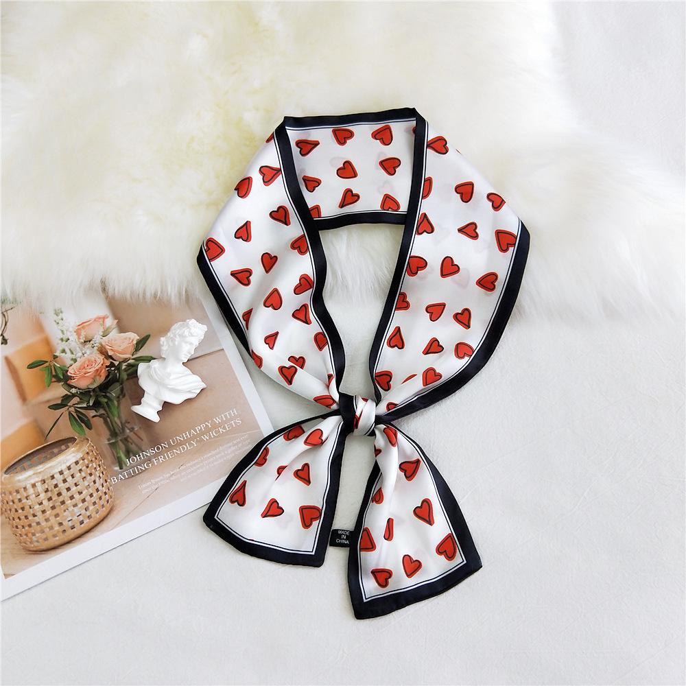 Pingjiao New Style Spring And Autumn Professional Decoration Versatile Small Silk Scarf Women'S Scarf Narrow Long Hair Strap Tie Bag Belt