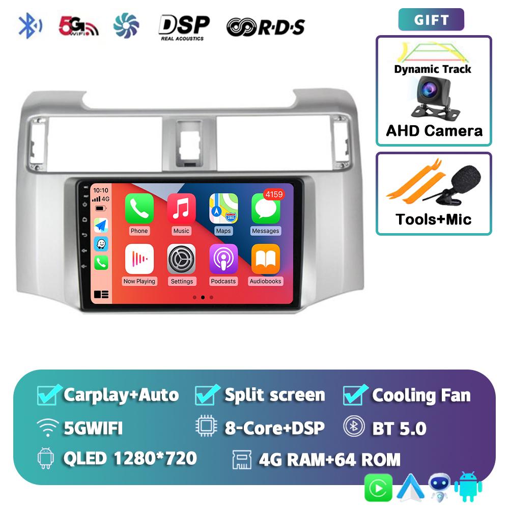 Android 14 Carplay Car Radio для Toyota 4Runner 4 Runner 2014 2015 2016 2017 2018 2019 Мультимедийный видеоплеер GPS 2Din Stereo