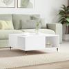 VidaXL Coffee Table White 80x80x36.5 Cm Engineered Wood 830772