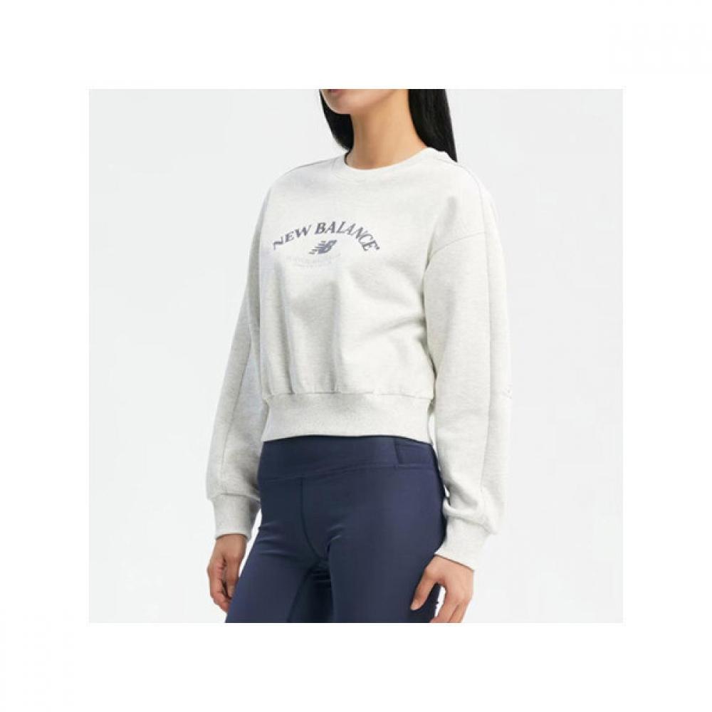 New Balance Женская фирменная полукроп-толстовка Nbncd3w822 Ac