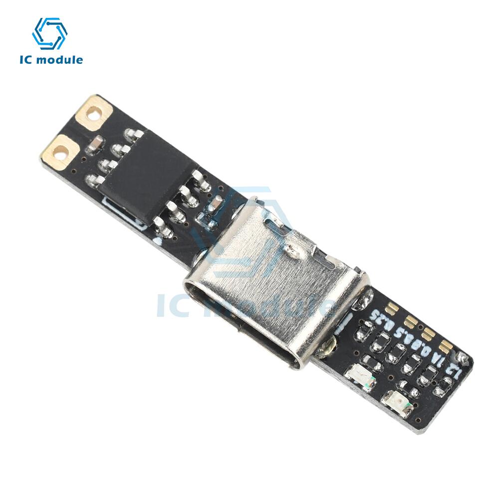 DC 3.7V Mini Li-ion Battery Charging Board Ultra-Narrow Ultra-Small Charging Module 1A/1.2A 4.2V Charger Module Type-C Interface