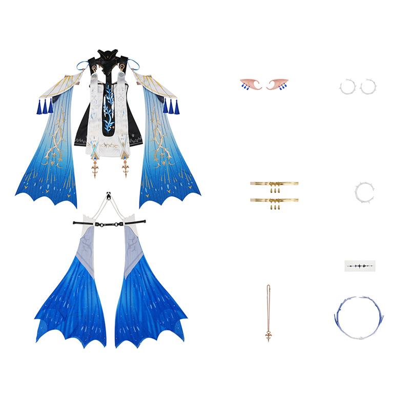 Игра Wuthering Waves Костюм для косплея Картетии Платье Благословенной Девы Картетии Женский Наряд для Хэллоуин-вечеринки