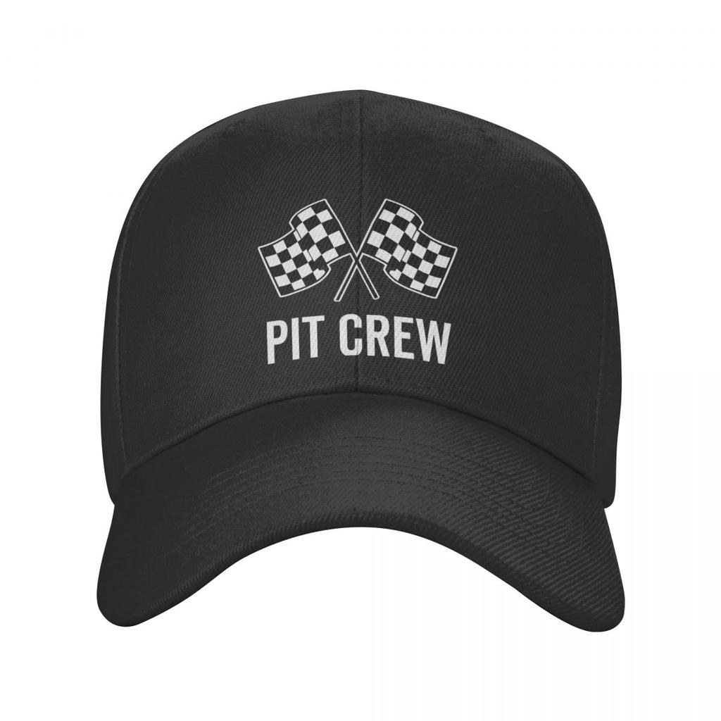 Custom Race Car Pit Crew Checkered Flag Baseball Cap Outdoor Unisex Women's Adjustable Racing Sport Dad Hat Spring Snapback Caps
