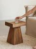 Shaped Stool Weathered Old Pine Vintage To Do Old Living Room Coffee Tables Creative Modeling Solid Wood Stools