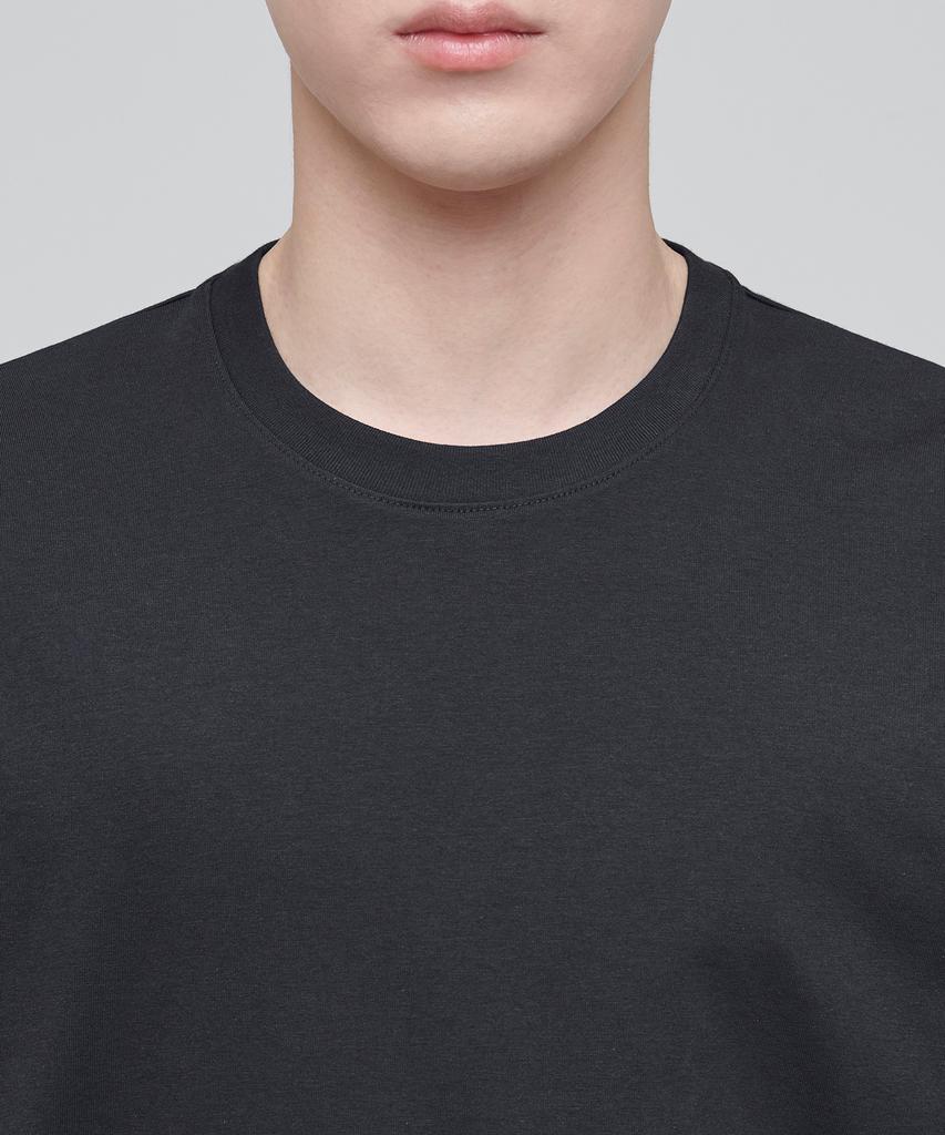 MUSINSA STANDARD [Cooltandard] Crew Neck Long Sleeve T-Shirt [Dark Gray]