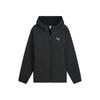 Woven Jacquard Fleece Brand Logo Water-Resistant Loose Fit Hooded Long Sleeve Jacket Men Jackets 693544-01