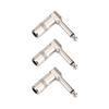 3Pcs 6.3mm 1 4inch L Type Instrument Audio Microphone Cable Connector Right Angle Plug Jack