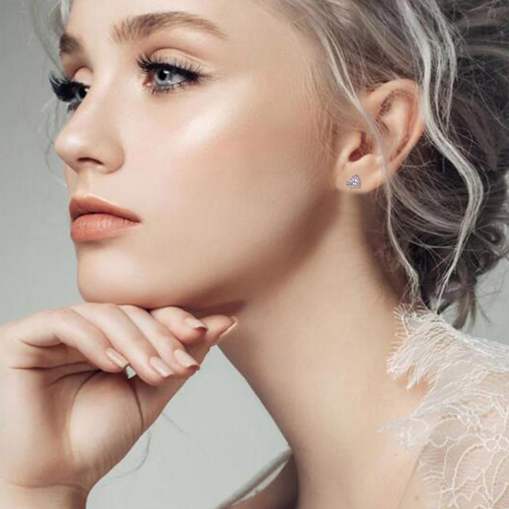 Серьги-гвоздики с бриллиантами для женщин, милые гипоаллергенные серьги-гвоздики в форме сердца с цирконием, модные подарки на годовщину дня рождения