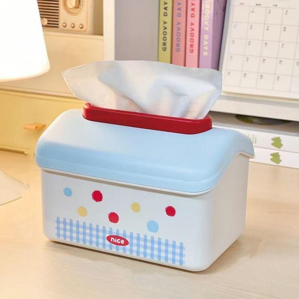Large Capacity House Shape Paper Box Wall Mounted Draw Paper Box Tissue Box Bedroom