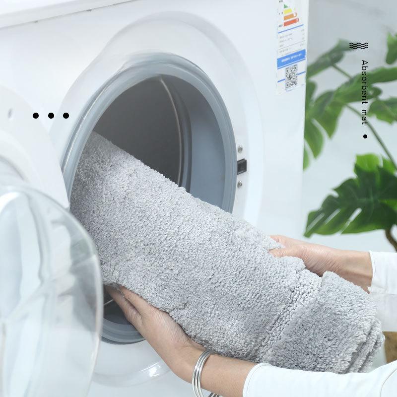 Коврик для ванной комнаты из бархата и кашемира, нескользящие ковры для ванной, коврик для ванной, коврик для двери в душевую кабину, 3D-подушка с эффектом памяти