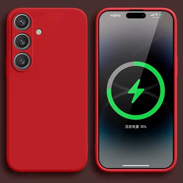 Для S24 S23 S22 Ultra Чехлы Жидкий силиконовый чехол Для Samsung Galaxy S24 S23 S22 Ultra Plus S24Ultra Чехлы Чехлы Аксессуары