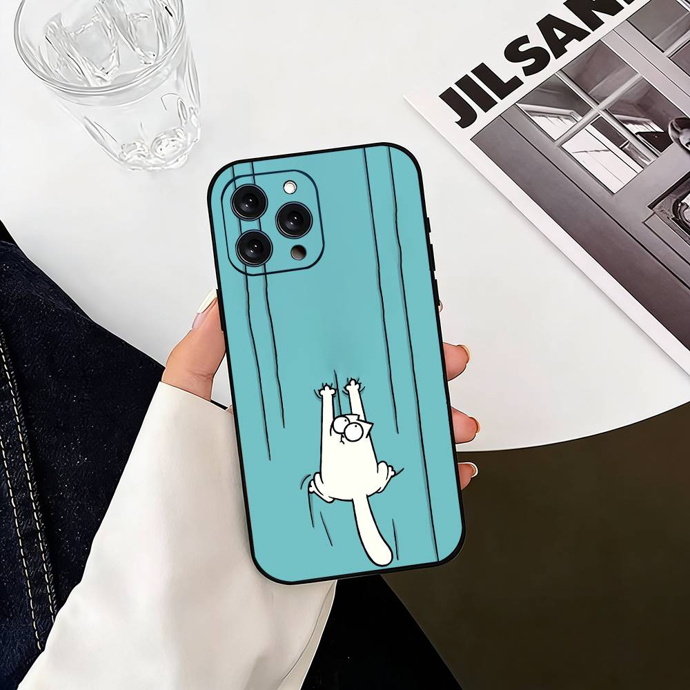 Чехол для телефона S-Simons And Cats-s Силиконовый Мягкий Для IPhone 17 16 15 14 13 12 11 X XR Plus Pro Max Plus
