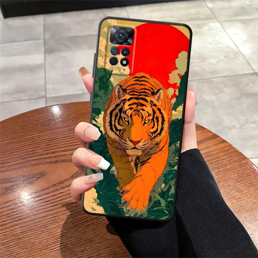 Чехол для телефона Funda для Xiaomi Redmi Note 9 13 Pro Plus 11s 12s 12 Pro 14 11 7 8 10 10S 9S Крутой Тигр Леопард