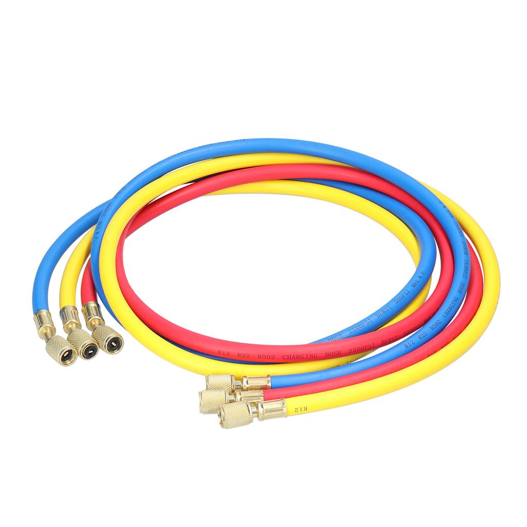 Набор манометров коллектора, инструмент для заправки хладагента для кондиционирования воздуха, латунный двухклапанный манометр с