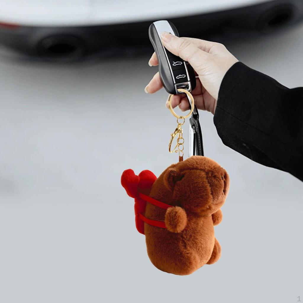 Очаровательный плюшевый брелок Капибара для детей и взрослых
