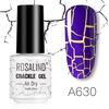 ROSALIND 12 Colors Cracked Nail Gel Varnish Hybrid Crackle Manicure Acrylic Art UV Gel Semi Permanent with Base Top Coat