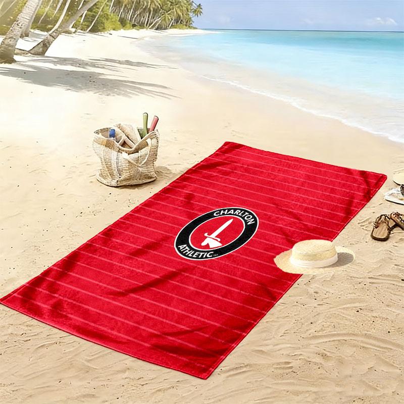 Charlton poster Beach Towel, Large Soft Quick Dry Towel for Beach Camping Swimming