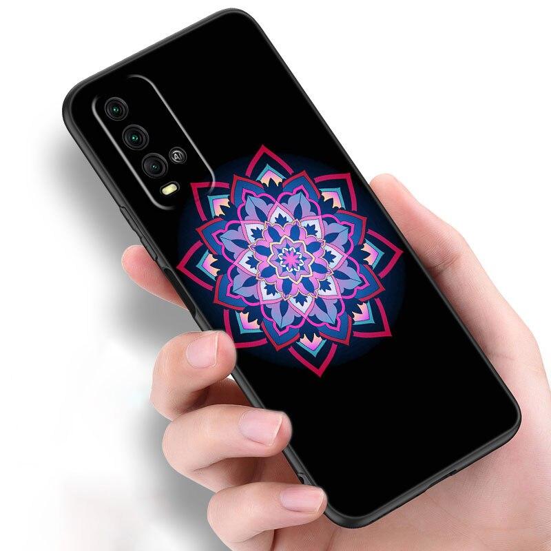 Vintage Indian Floral Henna Mandala Yoga Ethnic Case For Xiaomi Redmi Note 10 9 Pro Max 10S 10T 9A 9C 9S 9T 8A 8T 8 7 Pro Cover