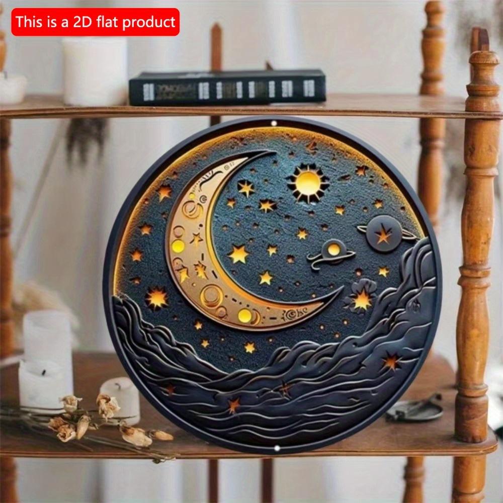 Деревянное настенное украшение в древнем стиле с художественным дизайном - 20 см