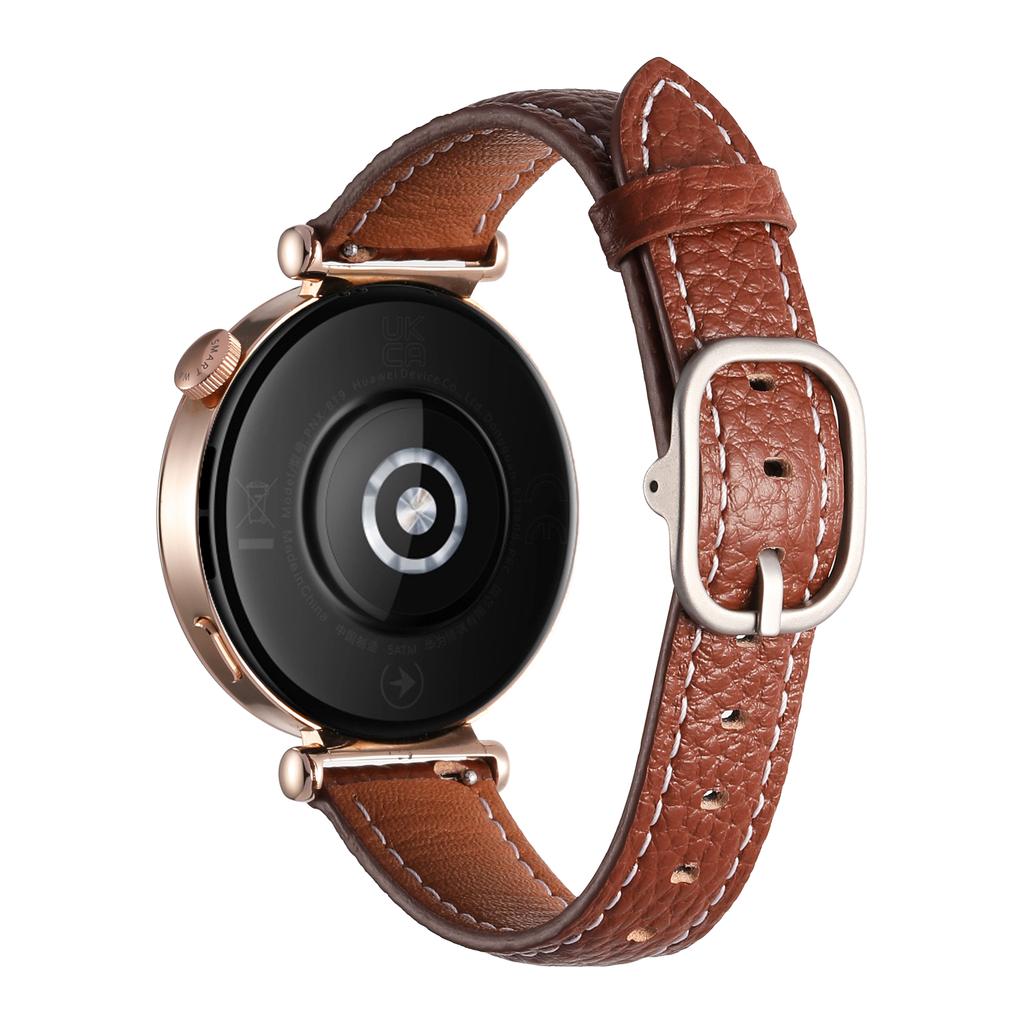 18mm Watch Band For Huawei Watch GT 5 Pro 42mm/GT 5 41mm/GT 4 41mm/Garmin Venu 3S ,Genuine Cow Leather Smartwatch Strap