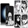 Japanese Horror Manga Black Phone Case For Xiaomi Redmi 7A 8A 9A 10A 11A 9C 10C 12C 13C 11 Prime A1 A2 Plus 12 4G Note 9T 12R