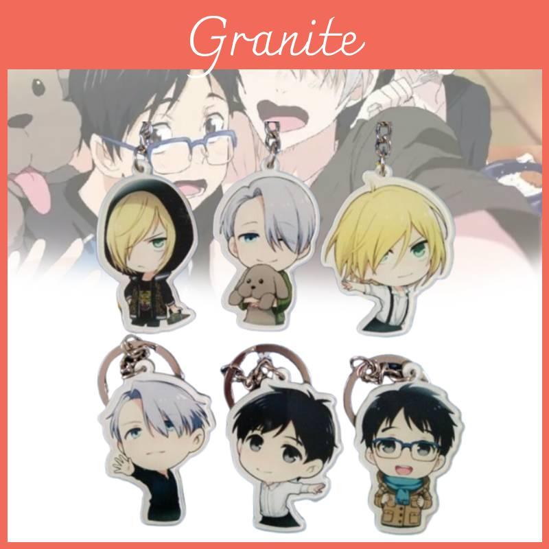 Стильный акриловый брелок Yuri On Ice Аниме Мерч Унисекс Аксессуар для ключей