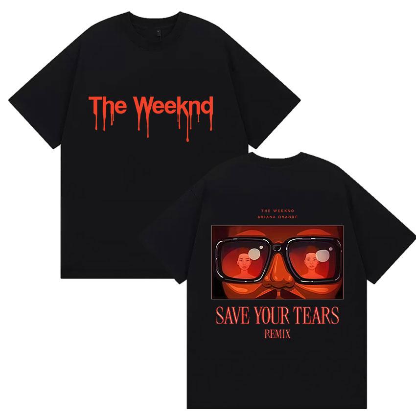 The Weeknd Ariana Orande Новый Альбом 2025 Графические Футболки Мужские Женские Винтажные Хип-Хоп Оверсайз Хлопковая Футболка Фанаты Уличная Одежда
