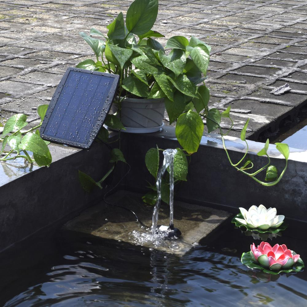 Водяной насос солнечная энергия декоративный фонтан панель ландшафтный бассейн садовые фонтаны подключаемый 9V2.5W садовый водопад фонтан насос