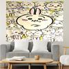 Usagi Print Tapestry, Backdrop, Easy Setup, Ideal for Bedroom, Office & Living Room, with Aesthetic Wall Hanging Decor.