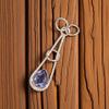 Iolite Gemstone 925 Sterling Silver Jewelry Handmade Pendant 1.78" Birthday Gift PP-21-8