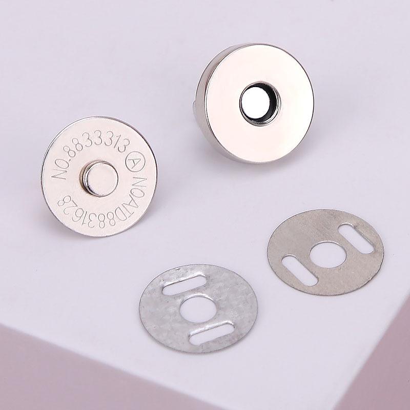 10 комплектов/лот Магнитные кнопки Застежки Кнопки Сумка Кошелек Кошелек Сумки для рукоделия Части Аксессуары Адсорбционная пряжка 14 мм