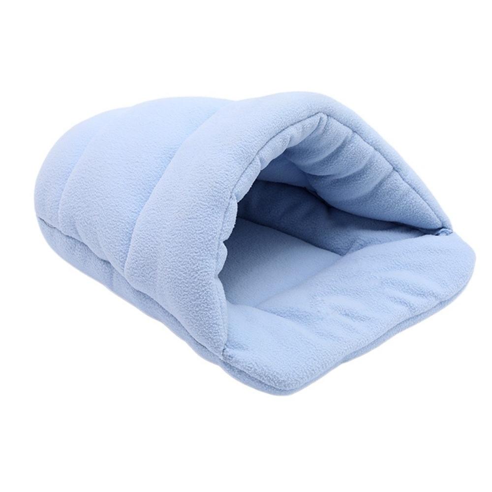 Fleece Pet Bed Sweat-absorbent Pet House Kitten Mat Sleeping Bag Small Pet